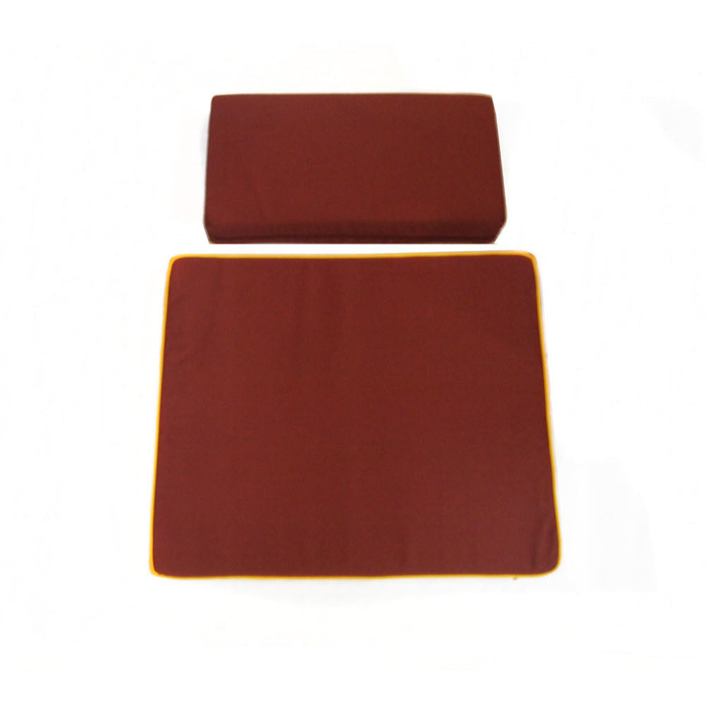 2-Pieces Large Meditation Cushion in Reddish Brown