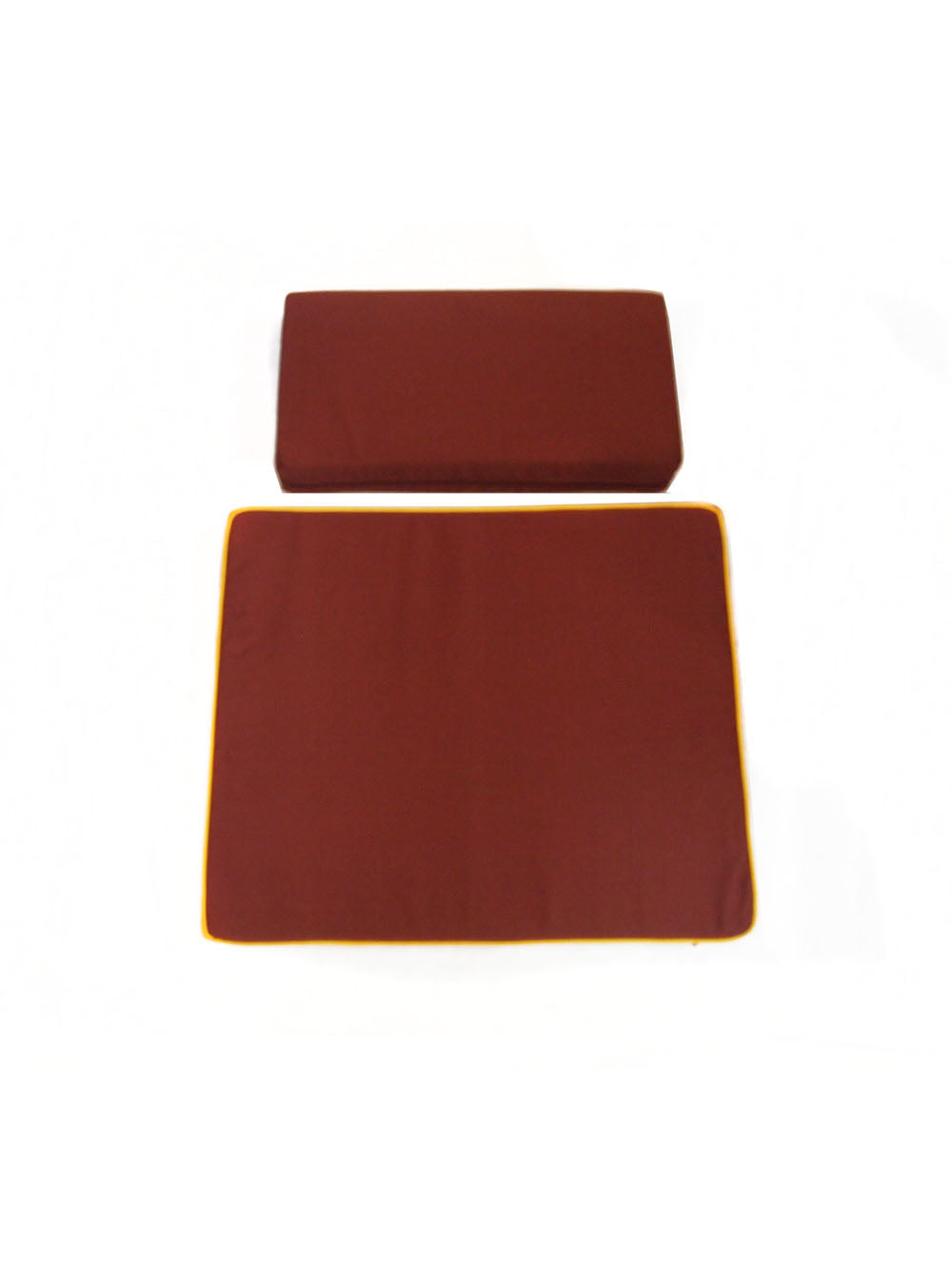 2-Pieces Medium Meditation Cushion in Reddish Brown