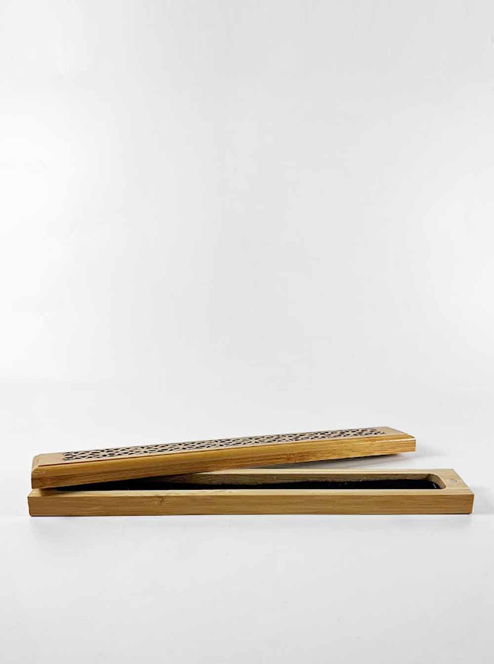 Bamboo Rectangular Incense Burner Box