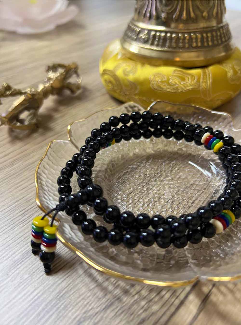 Black Agate Mala 108 Beads (6mm)