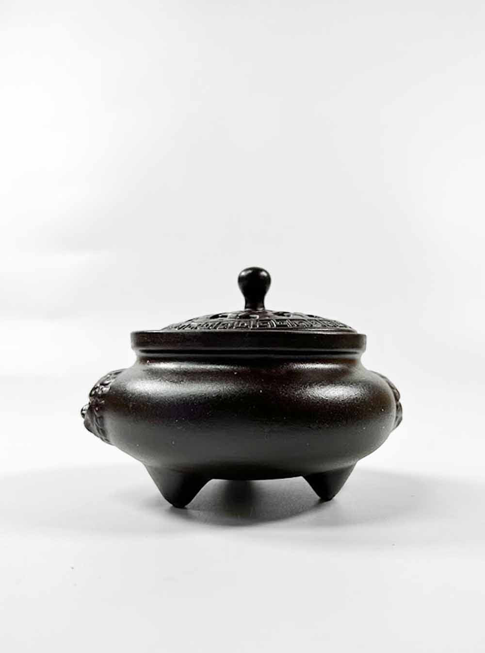 Ceramic Lion Head Incense Burner