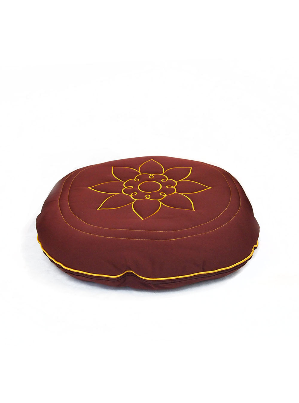 Circular 50% Herbs Cushion with Lotus Embroidery