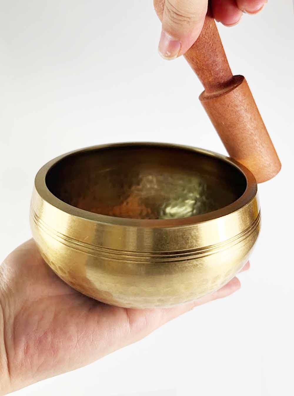 Five Metal Hand-beaten Singing Bowl 12cm