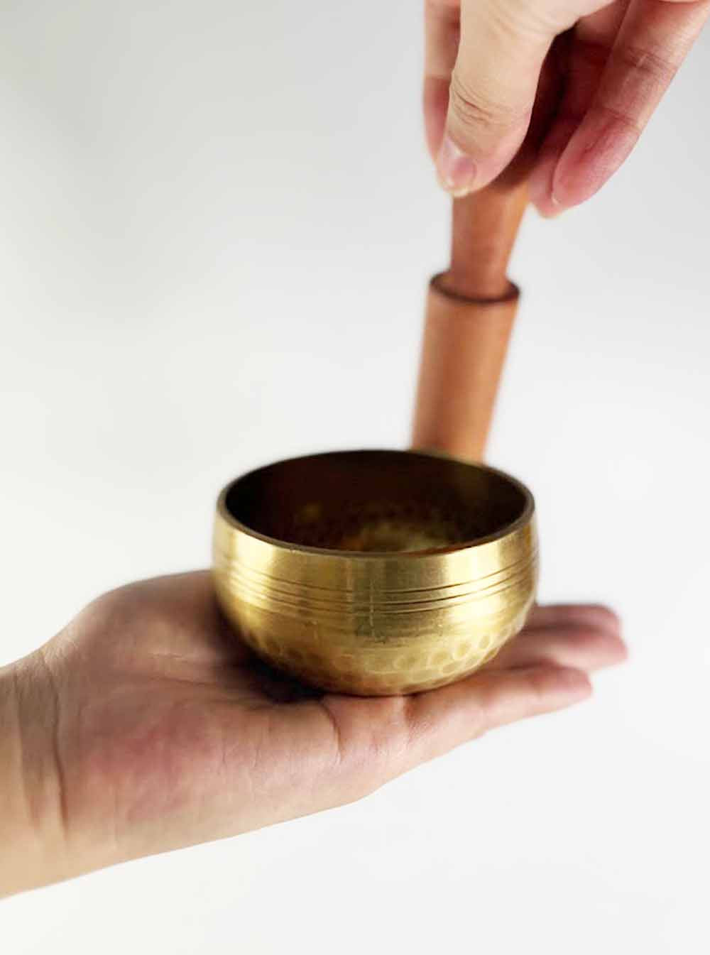Five Metal Hand-beaten Singing Bowl 8cm