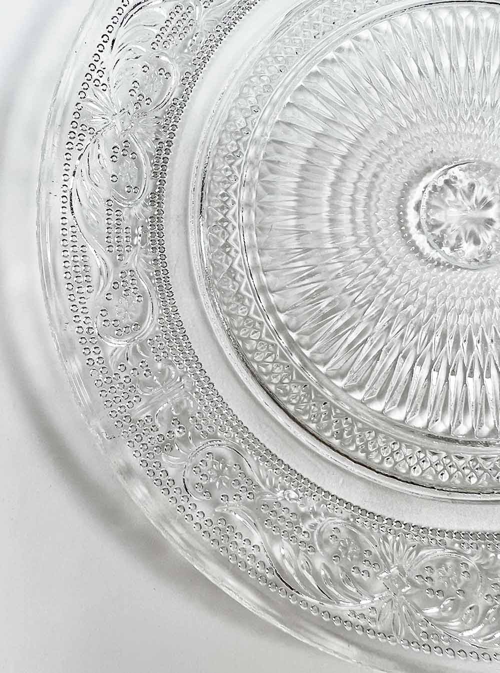 Glass Pattern Offering Plate 18cm