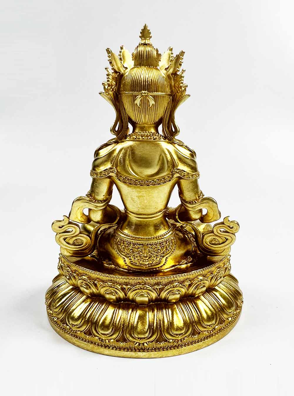 Gold-plated Amitayus Statue 10cm