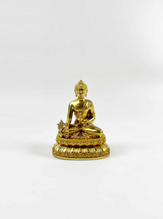 Gold-plated Medicine Buddha Statue 10cm