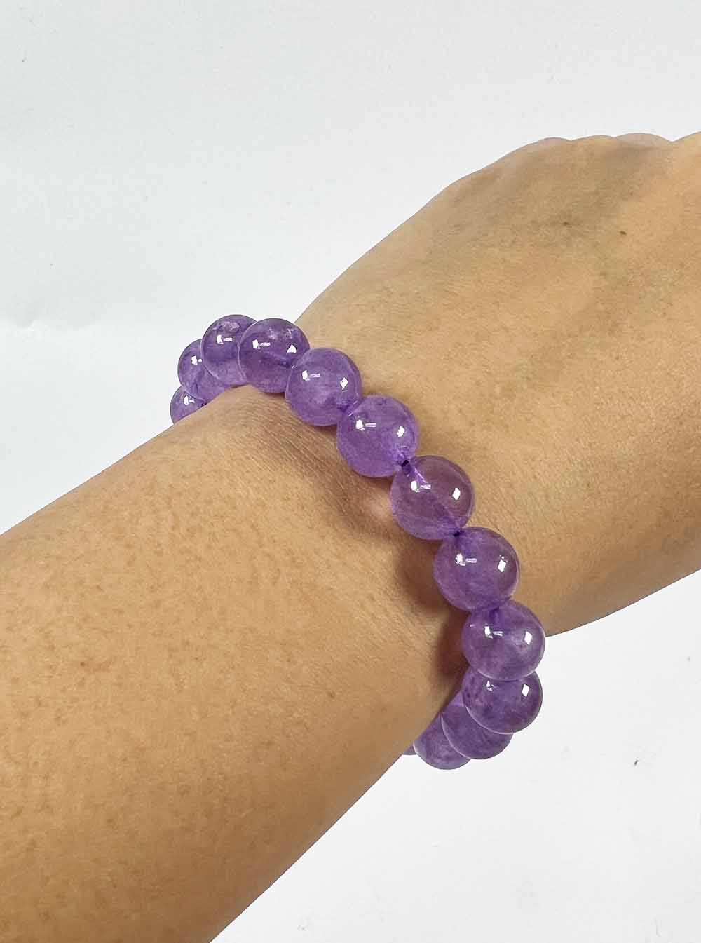 Lavender Amethyst Bracelet 10mm