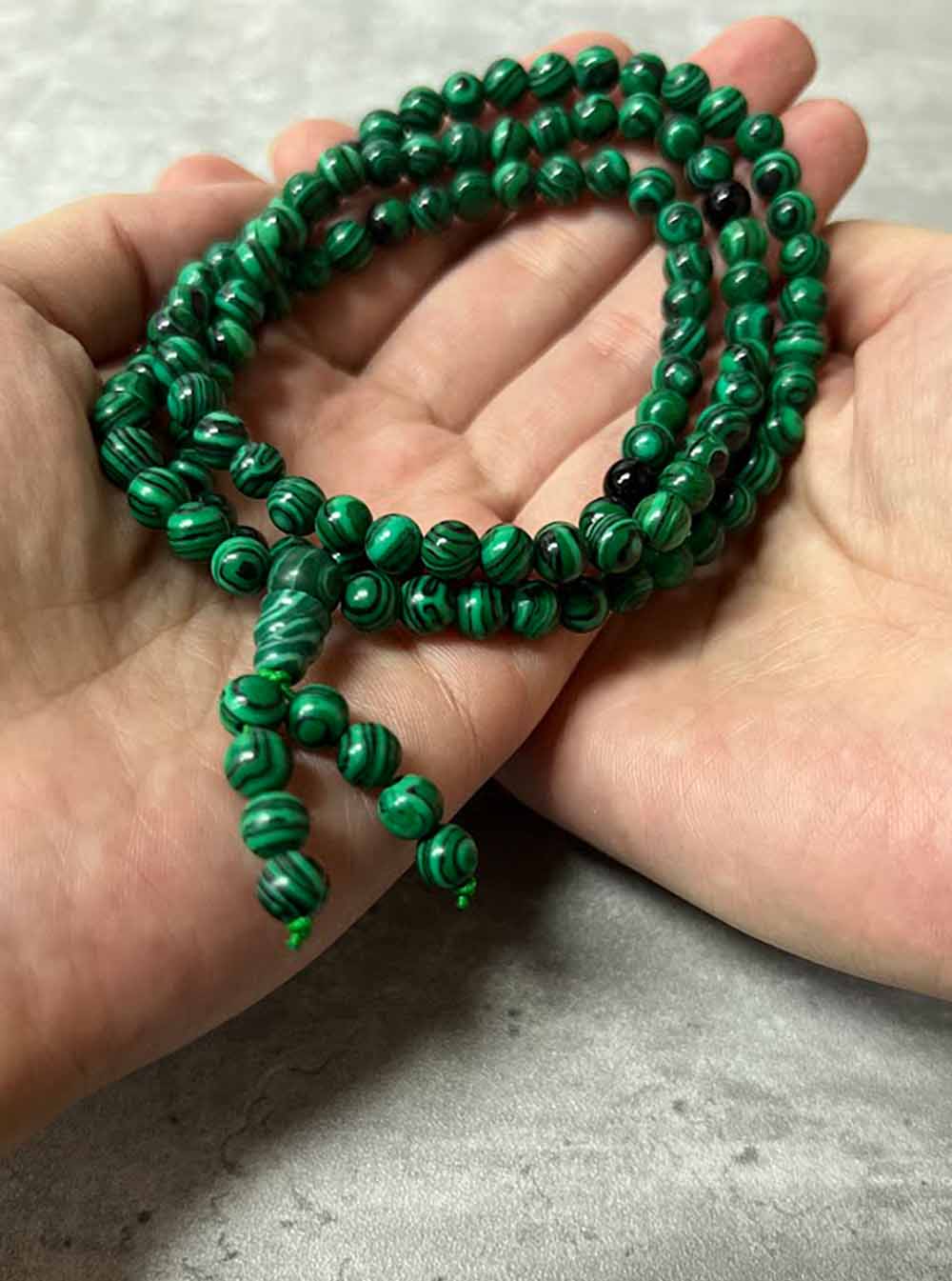 Malachite Mala 108 Beads (6mm)