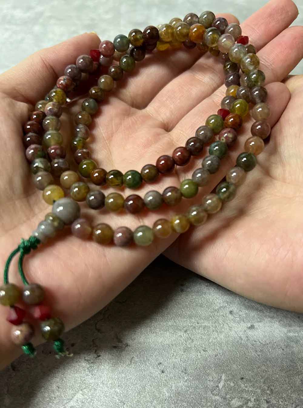 Multi-coloured Jasper Mala 108 Beads (6mm)