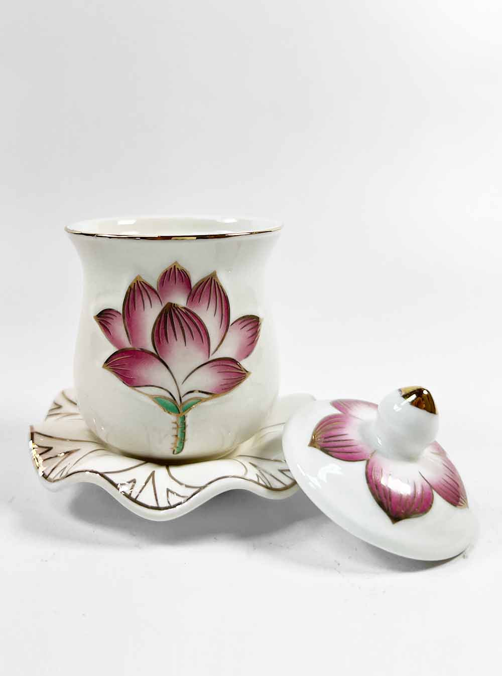 Pink Lotus Offering Cup