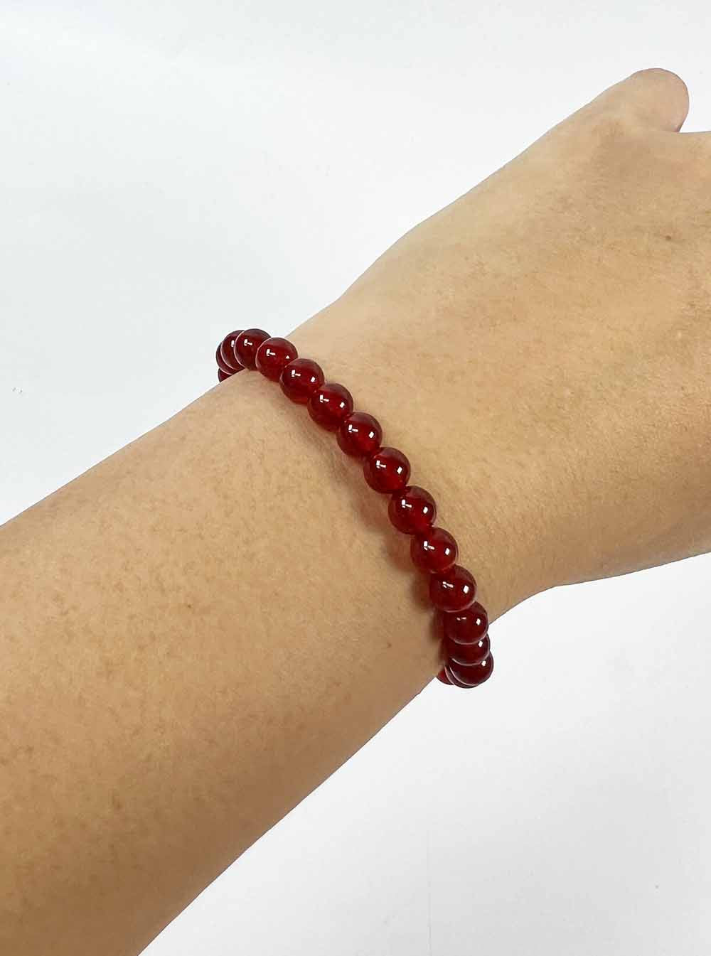 Red Agate Bracelet 6mm