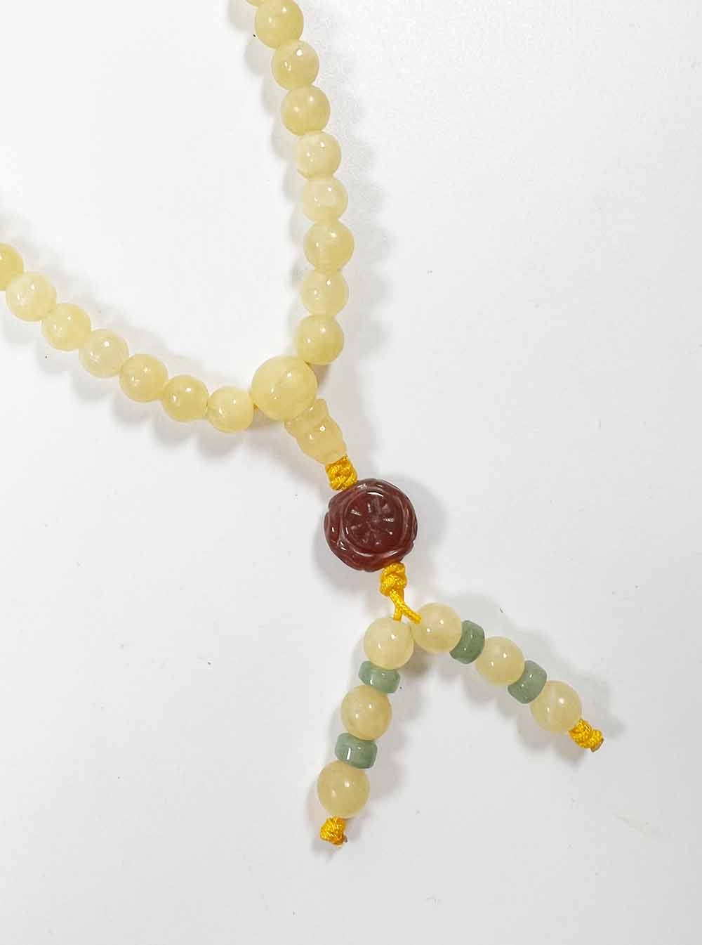 Yellow Jade Mala 108 Beads (6mm)