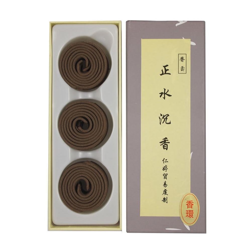 Ren Ting Original Light Agarwood Incense Coils (1hr)