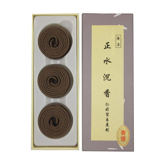 Ren Ting Original Sinking Agarwood Incense Coils (1hr)