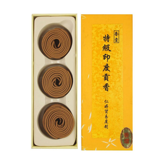Ren Ting Premium India Sandalwood Incense Coils (1hr)