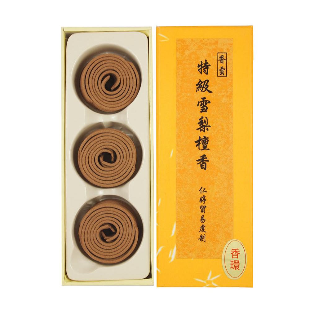 Ren Ting Premium Australian Sandalwood Incense Coils (1hr)