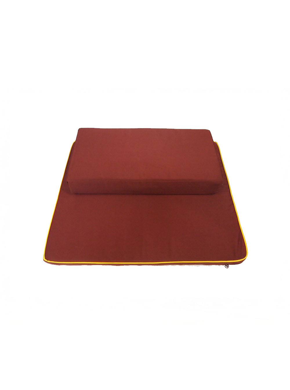 2-Pieces Meditation Cushion in Reddish Brown
