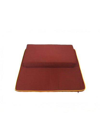 
					2-Pieces Meditation Cushion in Reddish Brown				