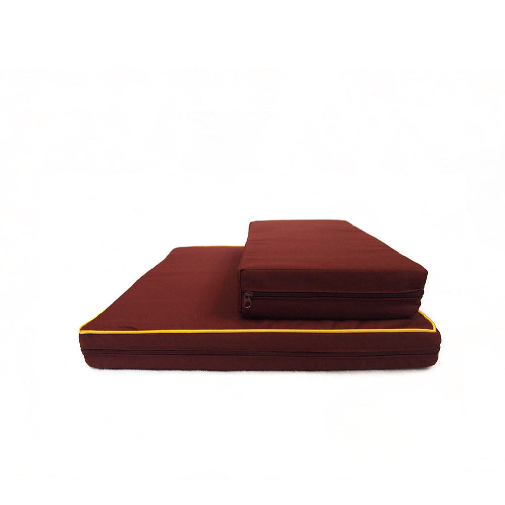 2-Pieces Meditation Cushion in Reddish Brown