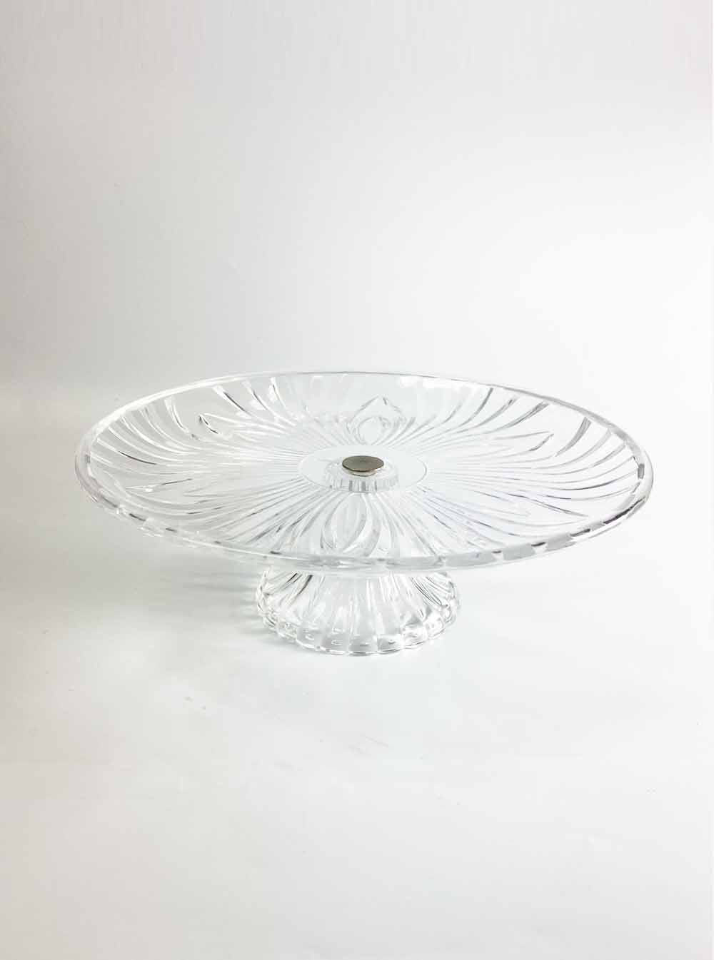 Acrylic Offering Plate with Stand (24.5cm)