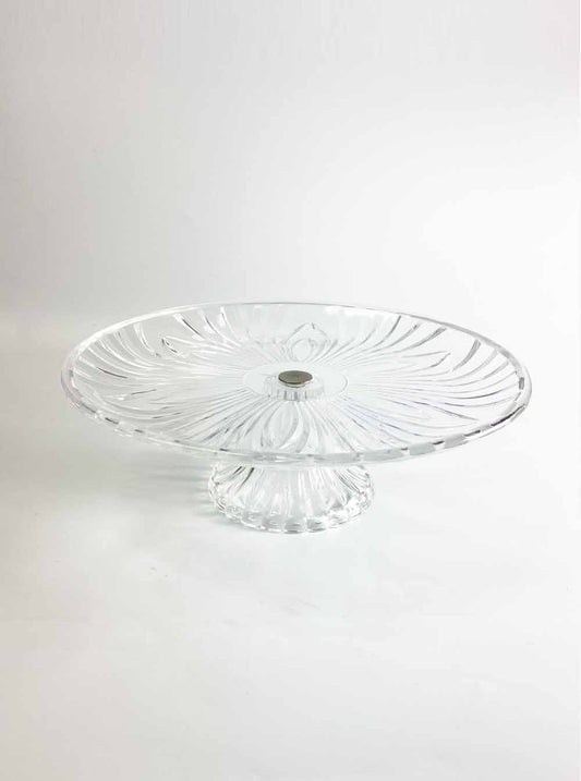 Acrylic Offering Plate with Stand (24.5cm)