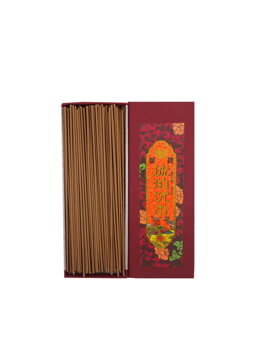 Amber Agarwood Incense Sticks (1 hour)