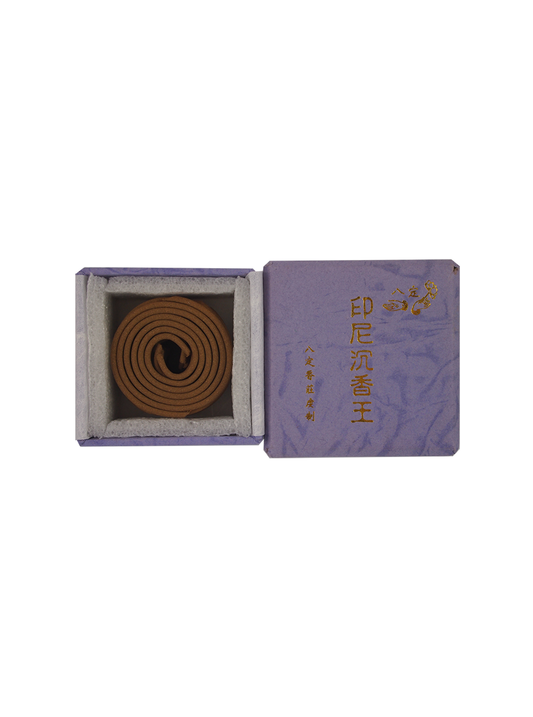 Ba Ding Top Grade Indonesia Agarwood Incense Coils (1hr)