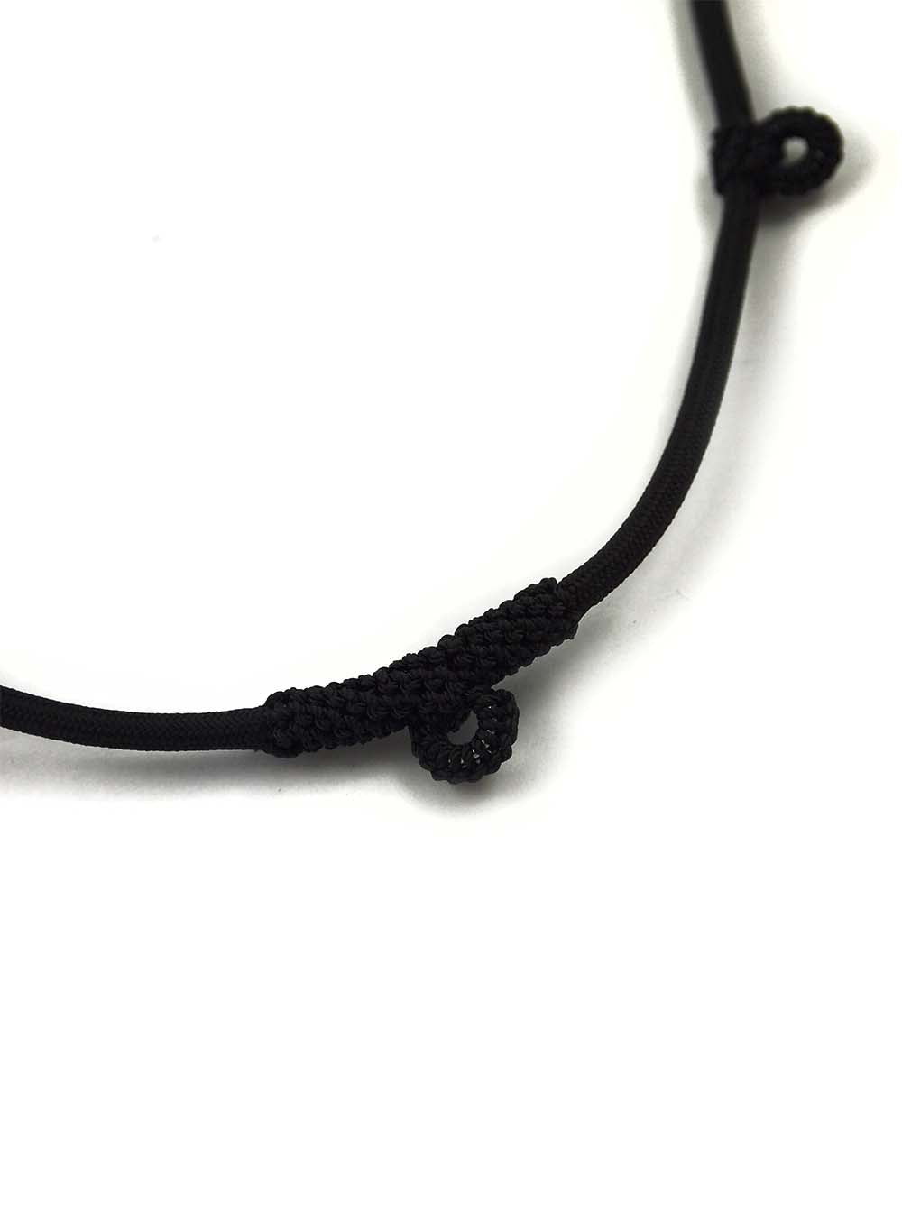 Black Nylon String Three Hooks Adjustable Amulet Necklace
