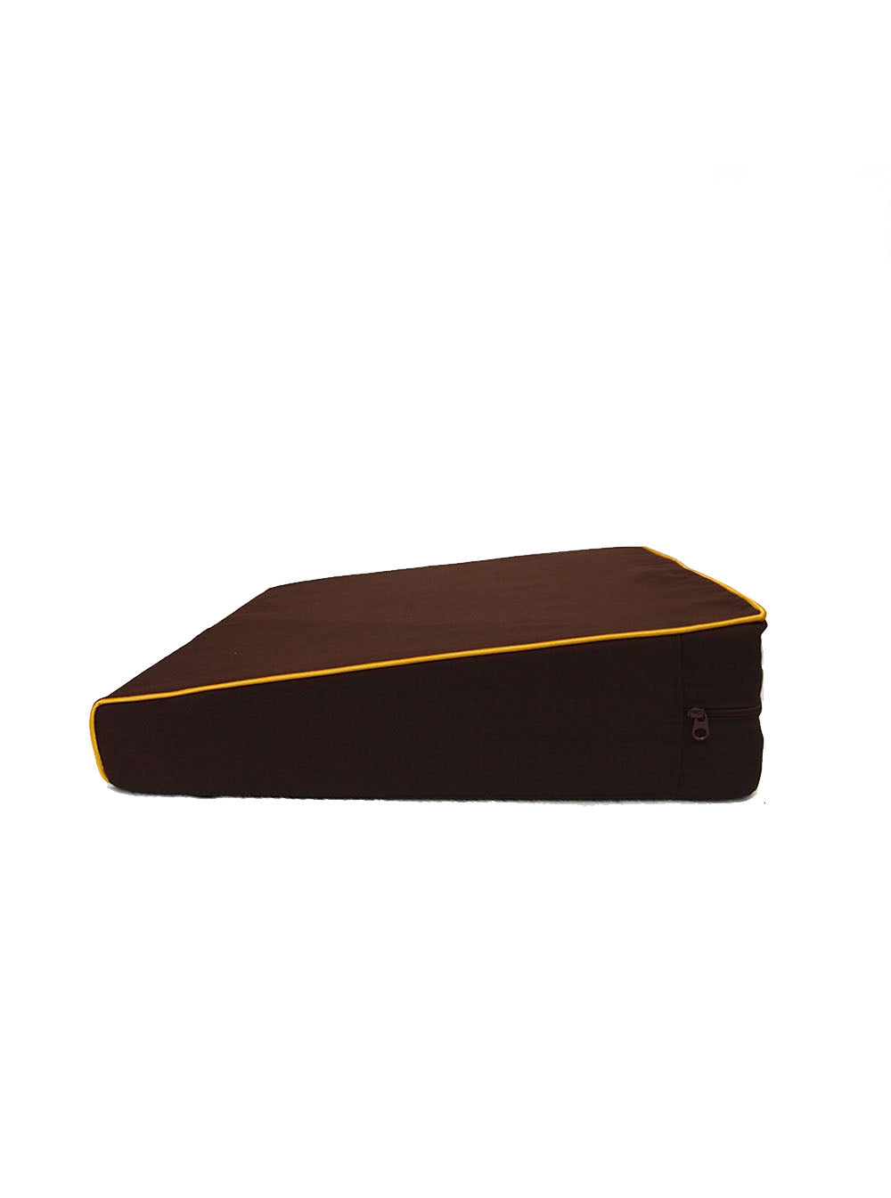 Sloping Meditation Polyester Cover Cushion with Lotus Embroidery