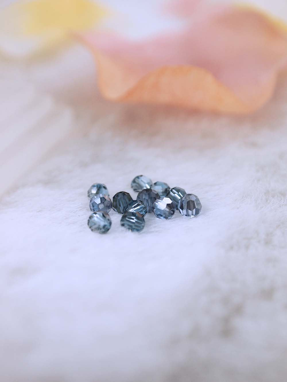 Swarovski Beads 5000 - 4MM - 12pc - Aquamarine-Satin