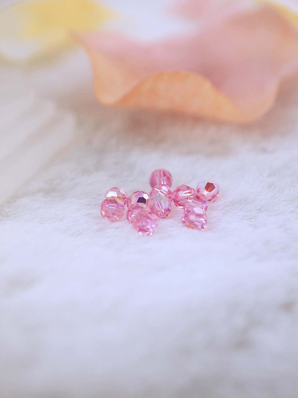 Swarovski Beads 5000 - 4MM - 12pc - Light-Rose-AB