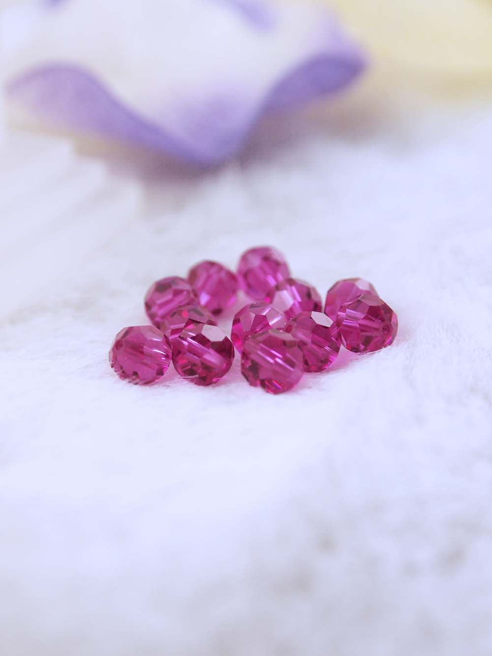 Swarovski Beads 5000 - 6mm - 12pc - Fuchsia