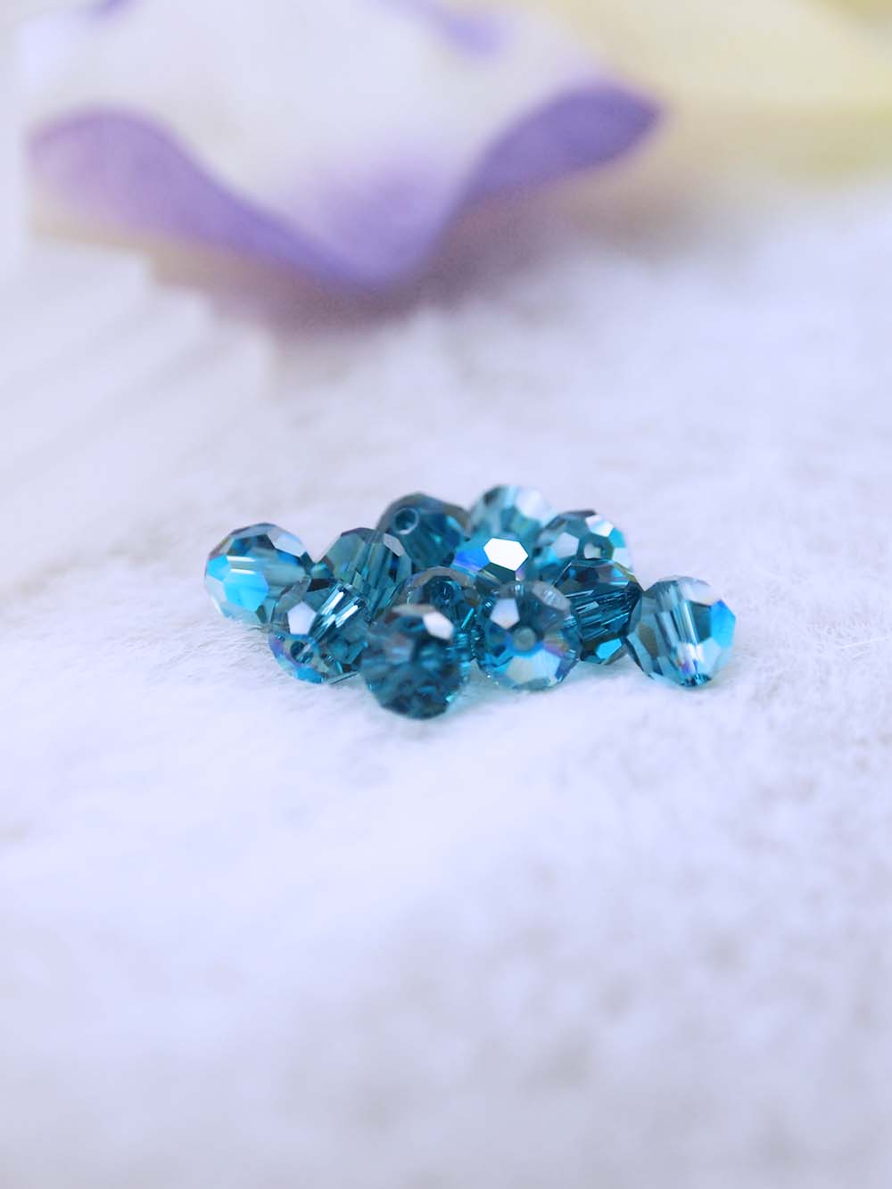 Swarovski Beads 5000 - 6mm - 12pc - Indicolite-AB