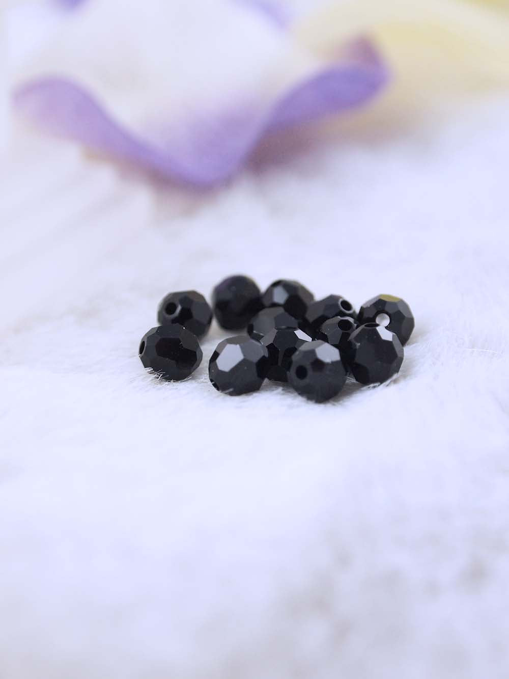 Swarovski Beads 5000 - 6mm - 12pc - Jet