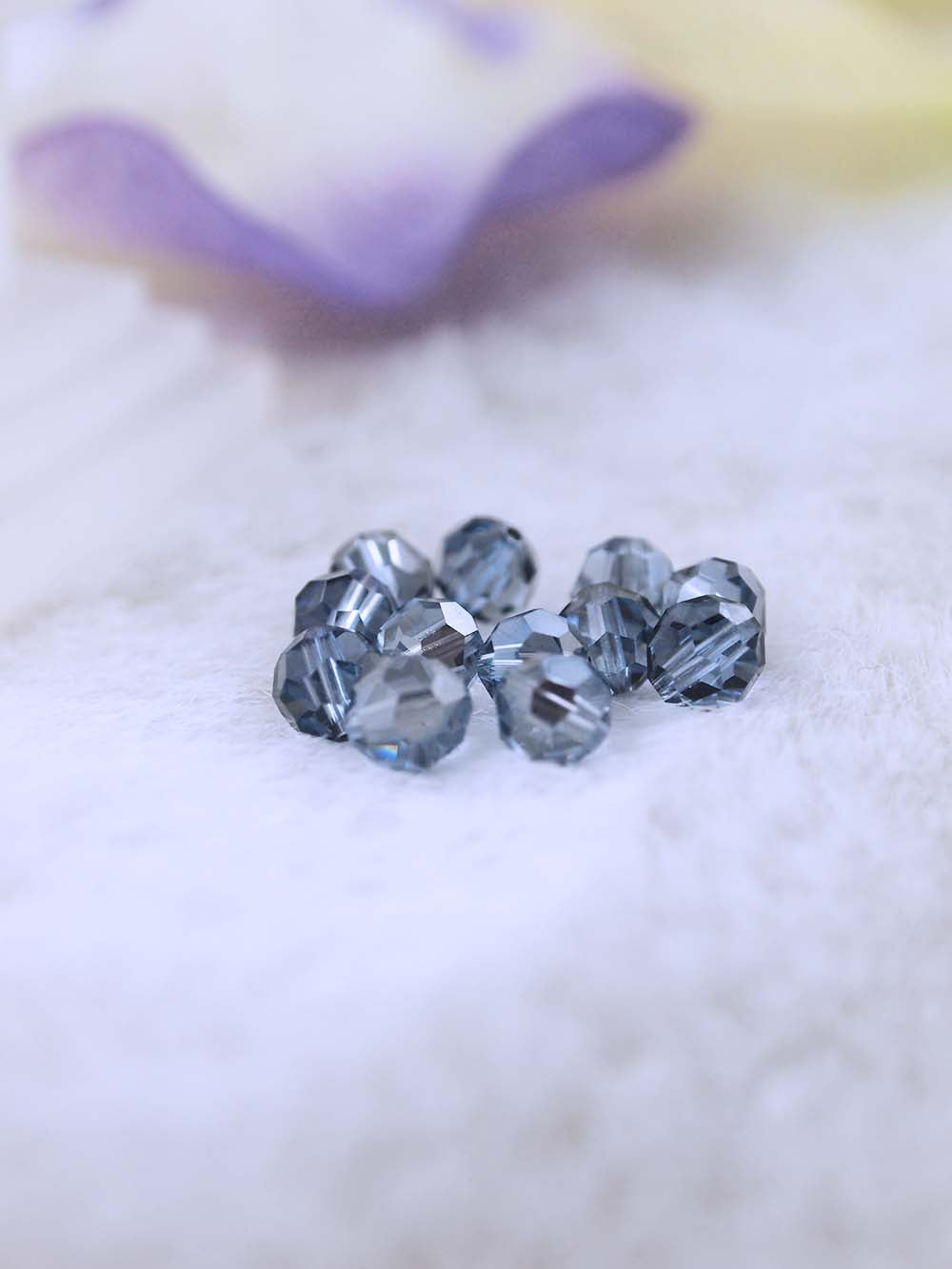 Swarovski Beads 5000 6mm 12pc Light-Sapphire-Satin – Ren