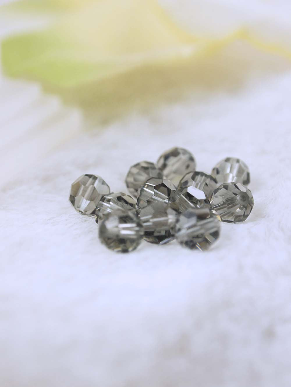 Swarovski Beads 5000 - 7mm - 12pc - Black-Diamond