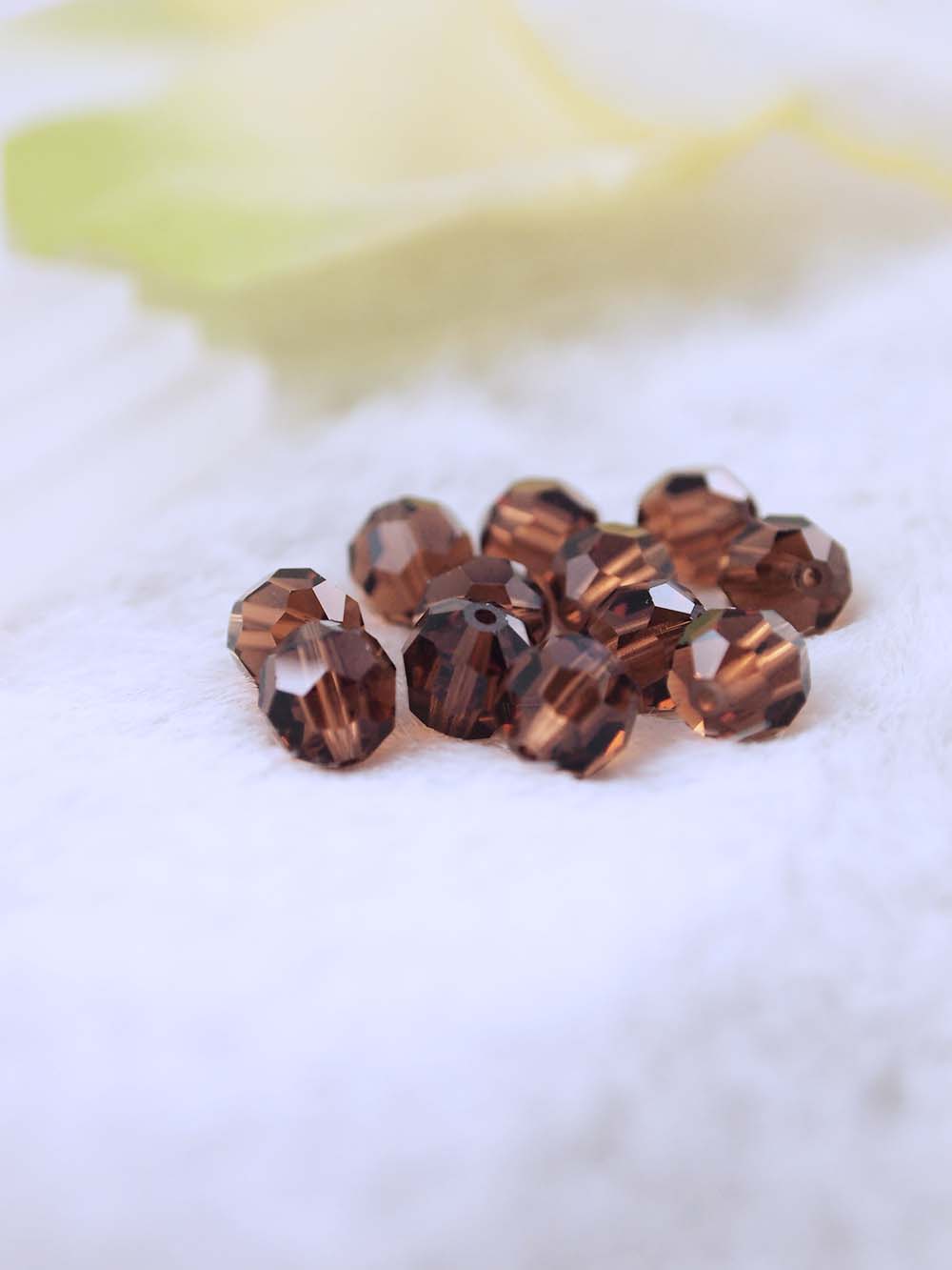 Swarovski Beads 5000 - 7mm - 12pc - Smoke-Topaz