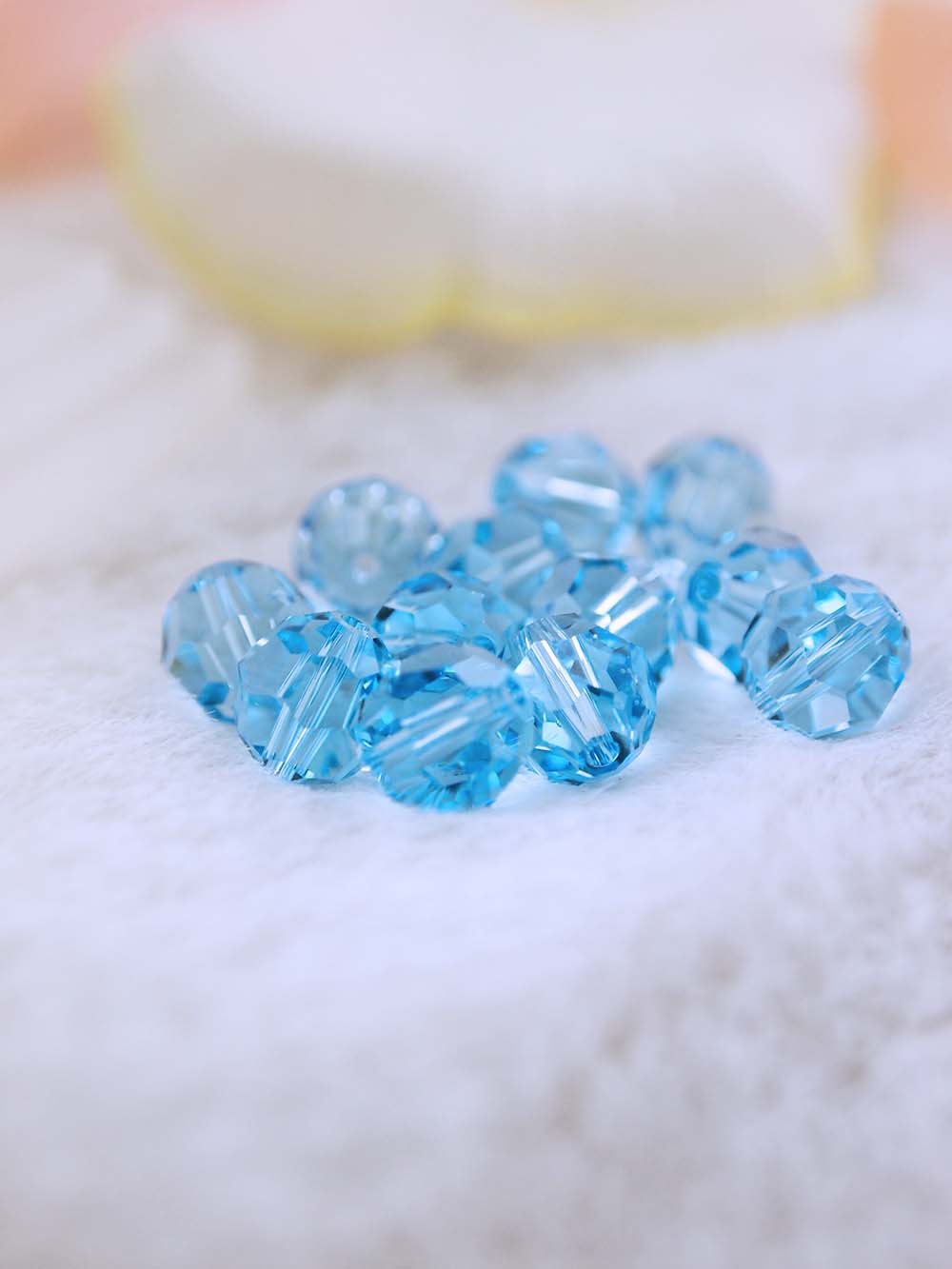 Swarovski Beads 5000 - 8mm - 12pc - Aquamarine
