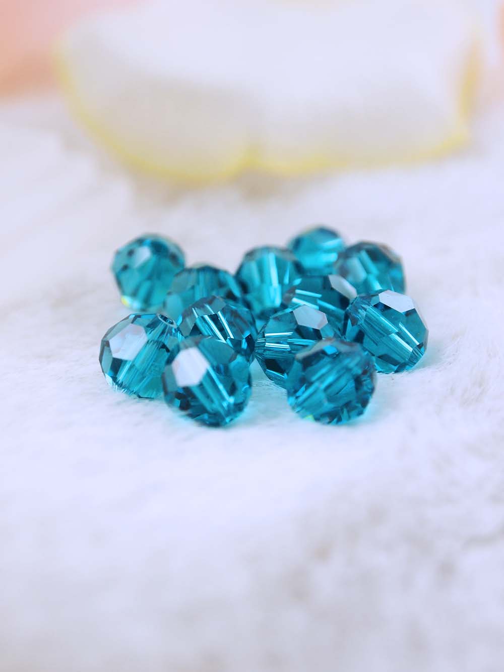 Swarovski Beads 5000 - 8mm - 12pc - Blue-Zircon