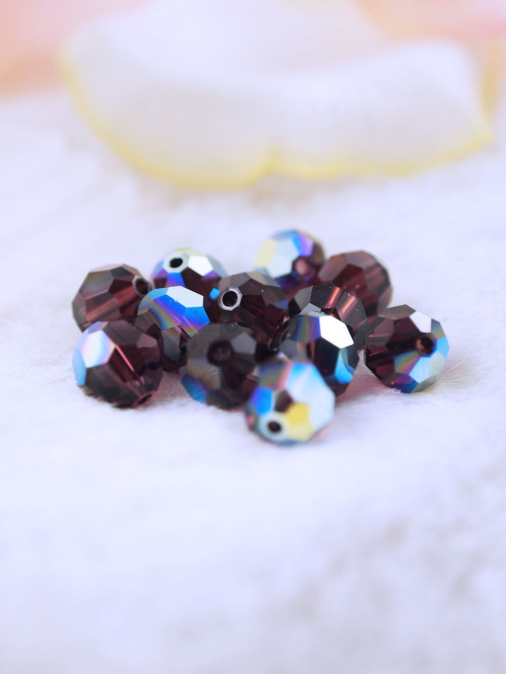 Swarovski Beads 5000 - 8mm - 12pc - Burgundy-AB