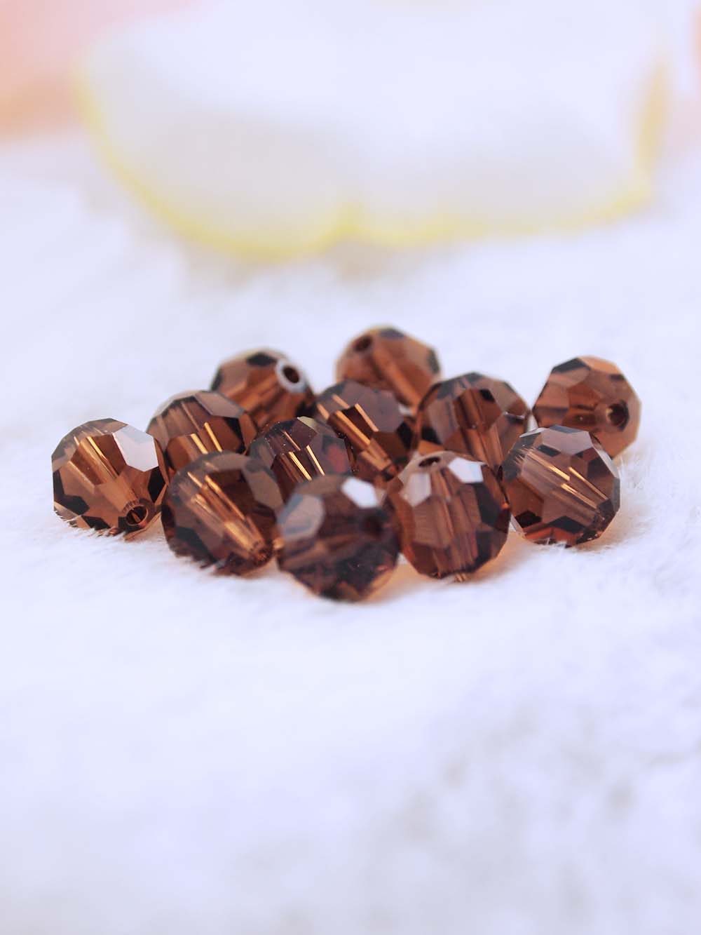 Swarovski Beads 5000 - 8mm - 12pc - Smoke-Topaz