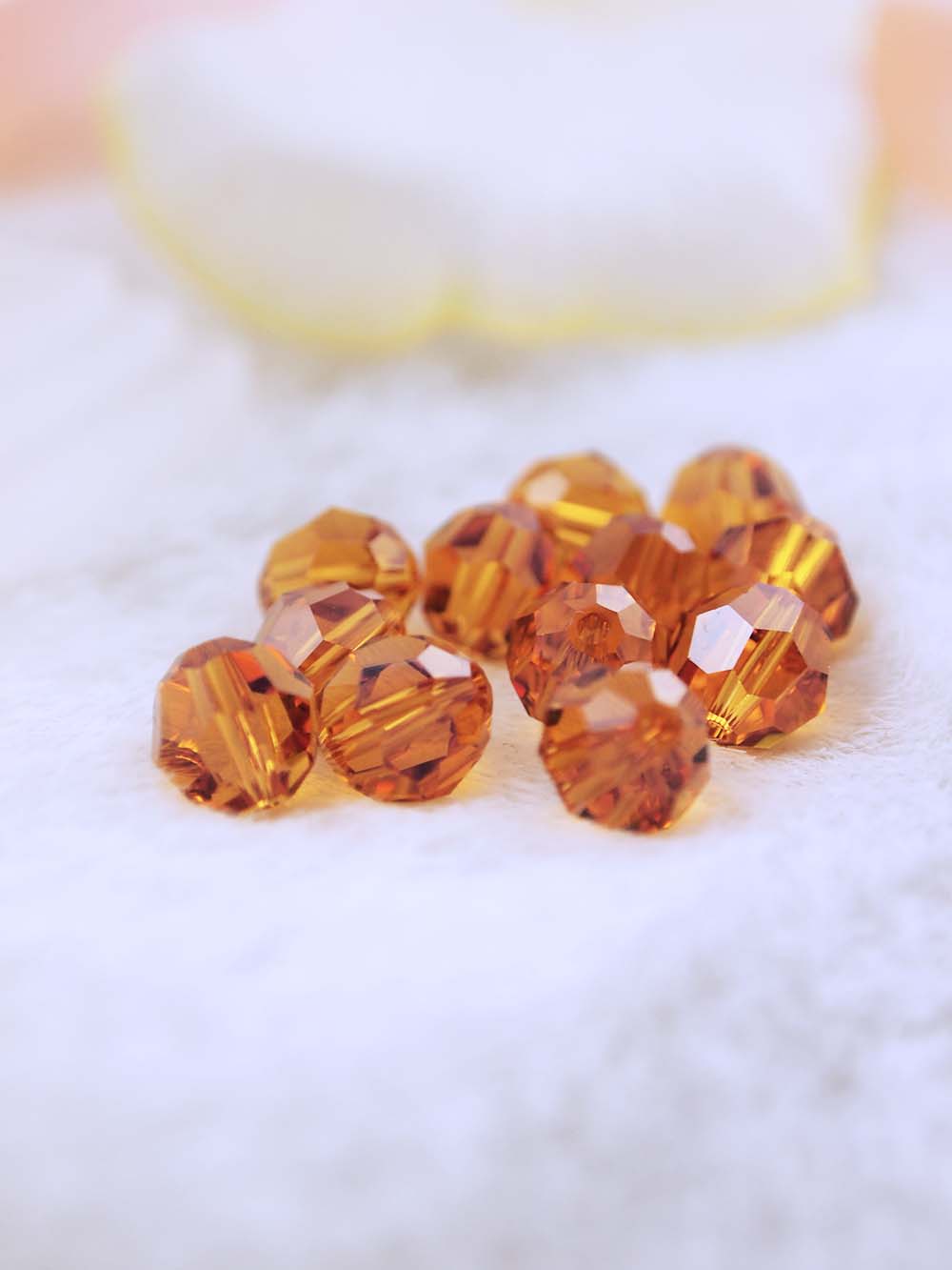 Swarovski Beads 5000 - 8mm - 12pc - Topaz