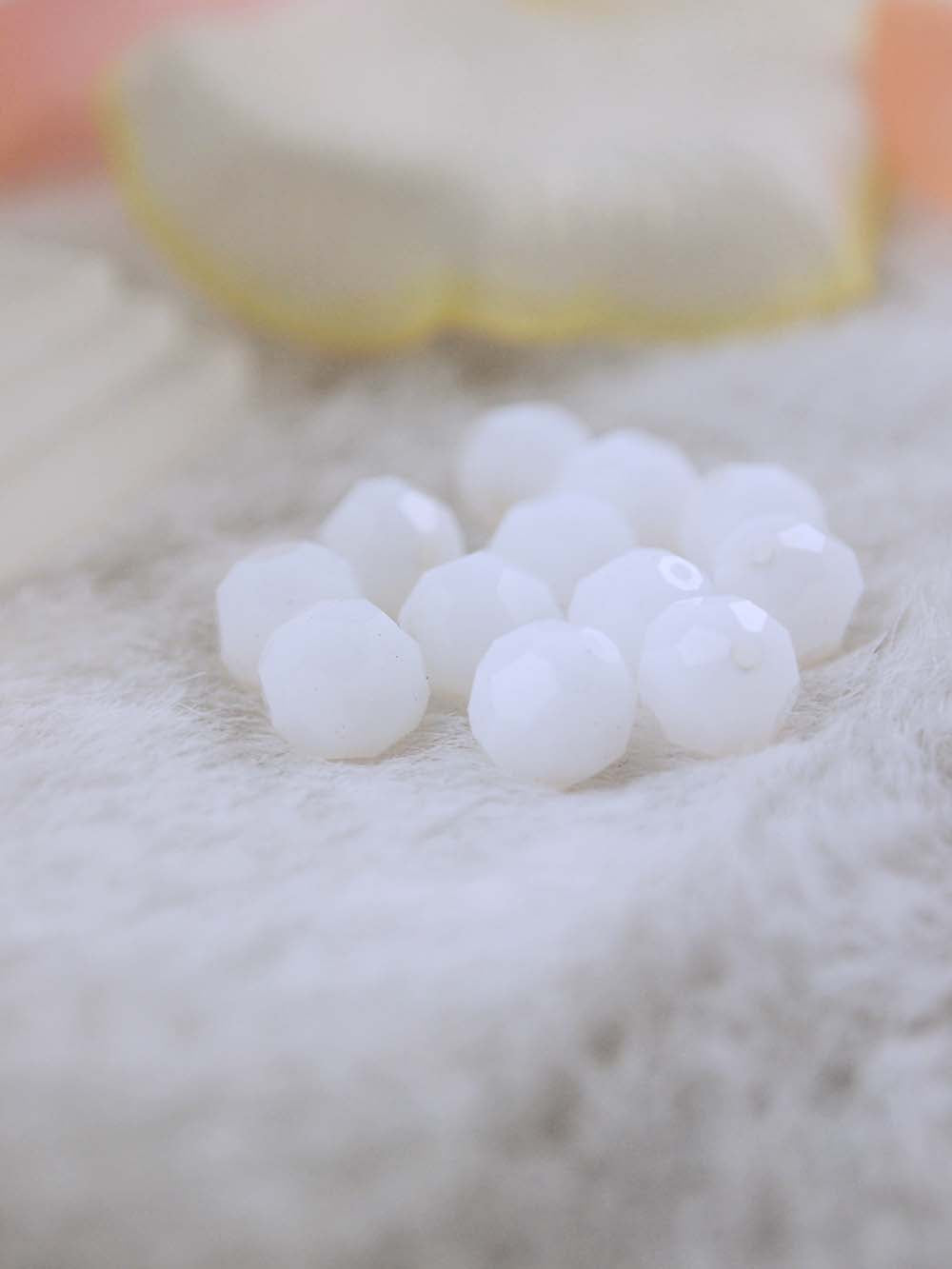 Swarovski Beads 5000 - 8mm - 12pc - White-Alabaster