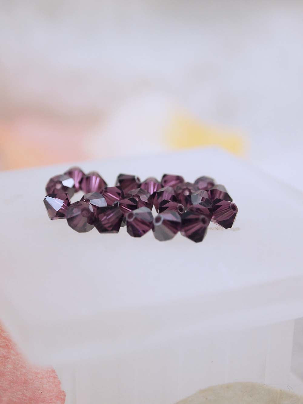 Swarovski Beads 5301 - 5mm - 24pc - Amethyst Satin
