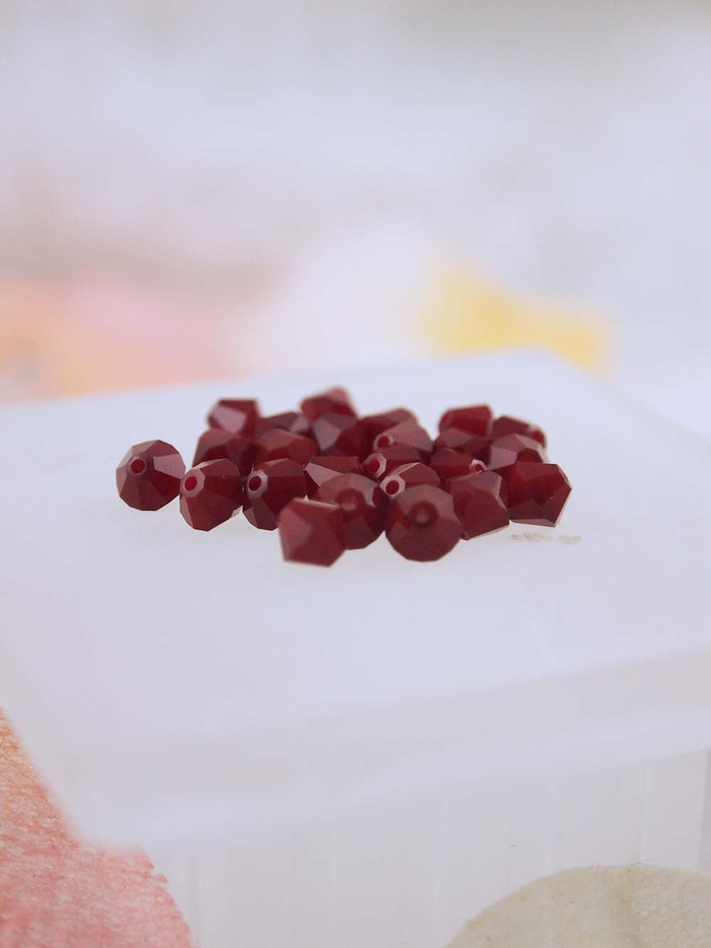 Swarovski Beads 5301 - 5mm - 24pc - Dark Red Coral