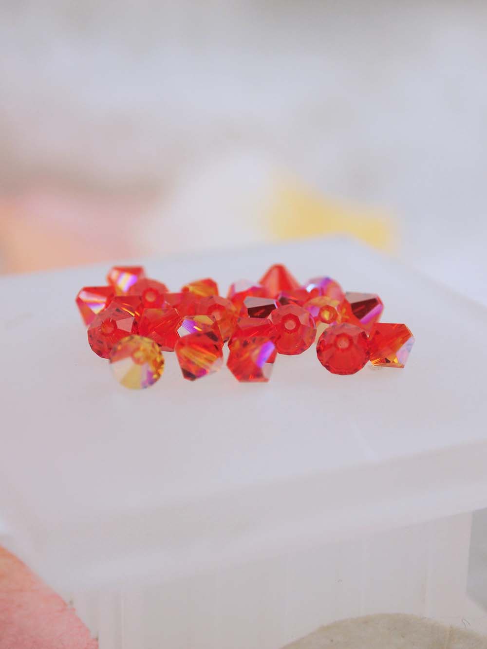 Swarovski Beads 5301 - 5mm - 24pc - Fire Opal AB