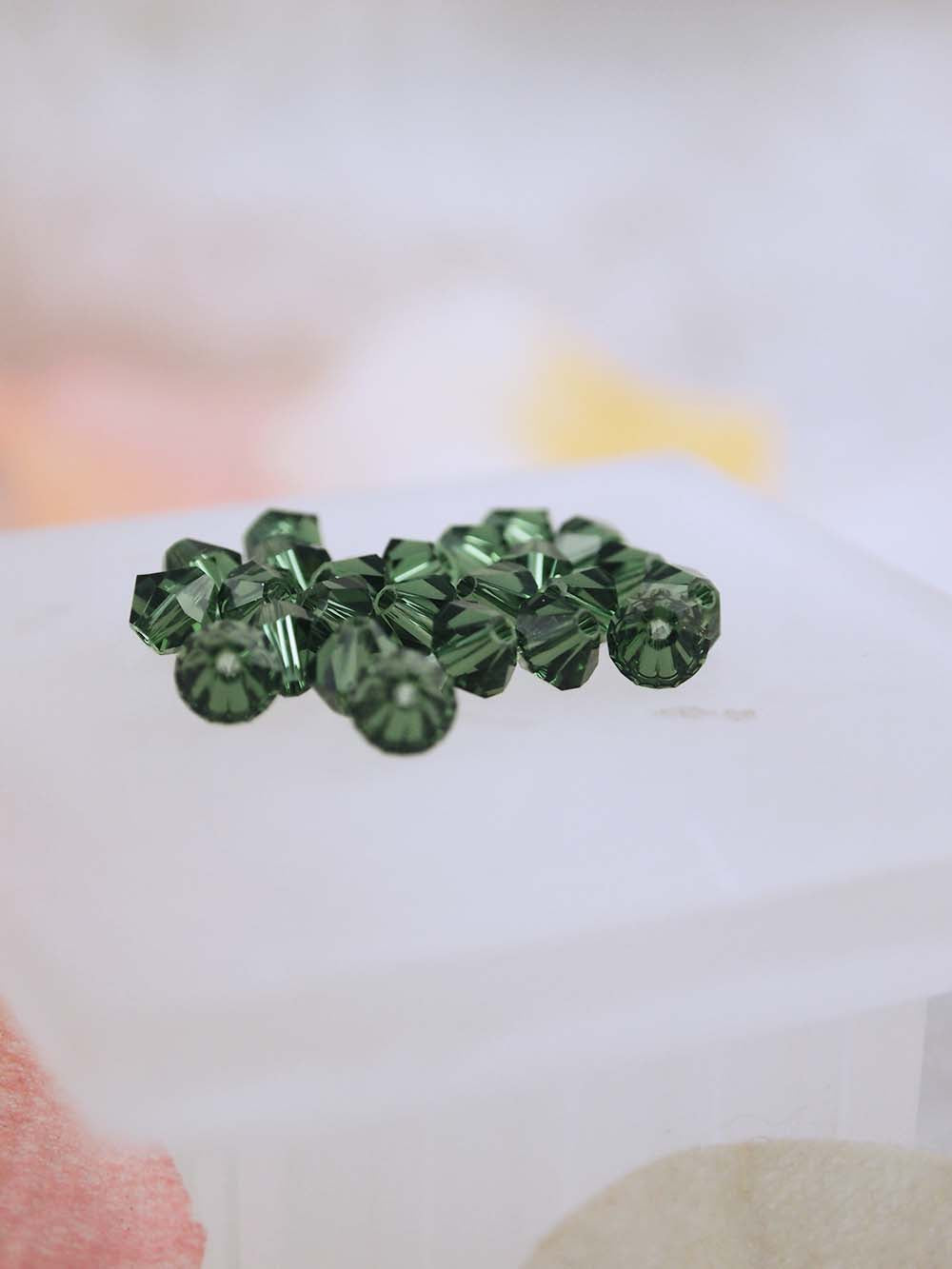 Swarovski Beads 5301 - 5mm - 24pc - Green Tourmaline