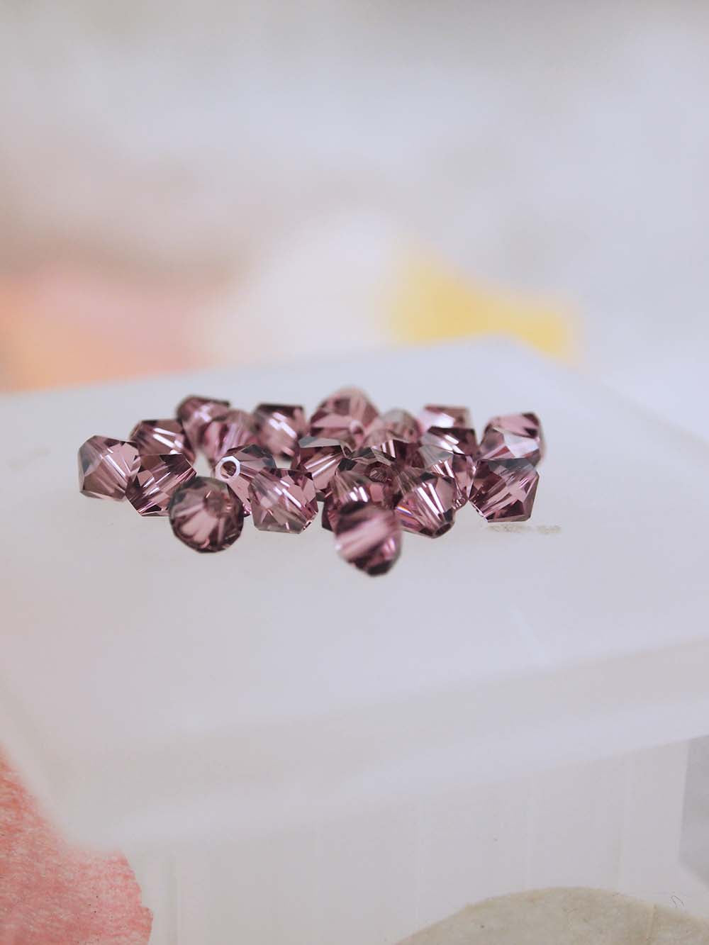 Swarovski Beads 5301 - 5mm - 24pc - Light Rose Satin