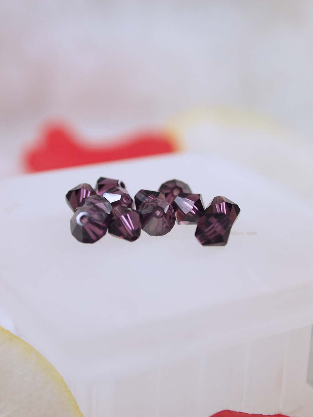 Swarovski Beads 5301 - 6mm - 12pc - Amethyst Satin